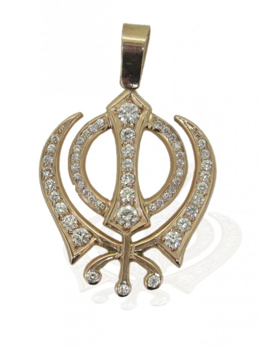 Khanda sales diamond pendant